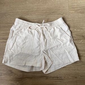 J. Crew Factory Linen blend drawstring short